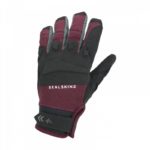 GUANTES SEALSKINZ ALL WEATHER MTB NEGRO/ROJO