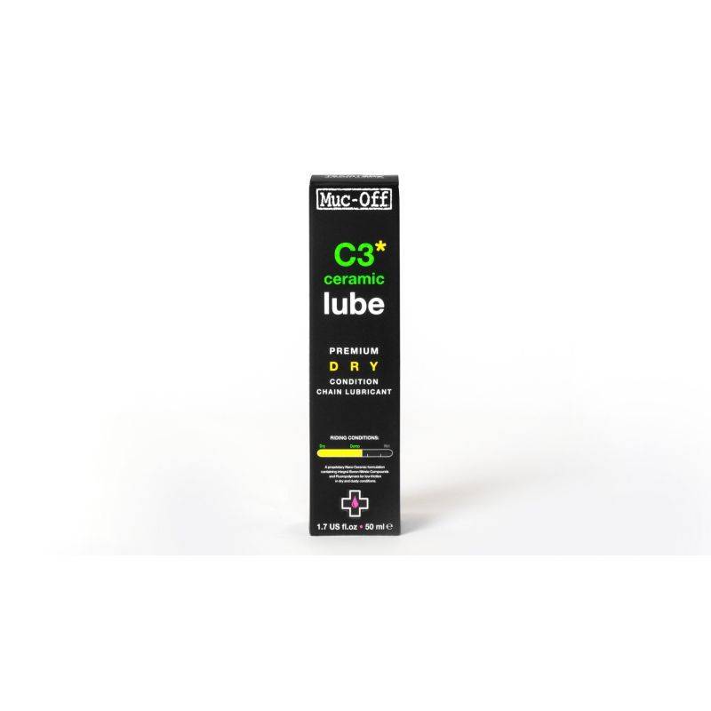 ACEITERA LUBRICANTE MUC-OFF C3 PREMIUM CERAMICO CLIMA SECO 50 ml (C3 CERAMIC LUBE PREMIUM DRY)