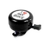 TIMBRE METALICO,RIM-RIM, NEGRO "I LOVE MY BIKE"