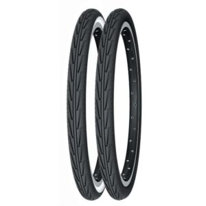 CUBIERTA MICHELIN DIABOLO CITY 20x1.75 ACCES LINE RIGIDA BLANCO/NEGRO 44-406